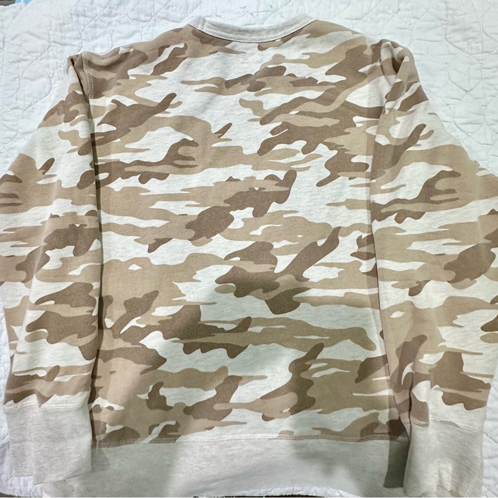 Todd Snyder NY XL Desert Camo Cotton Sweatshirt Crewneck Pullover Made In USA - Picture 8 of 9